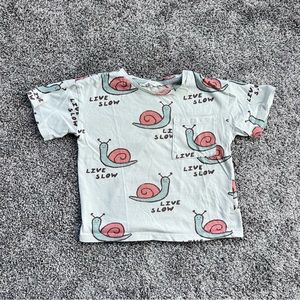 H&M snail print tee